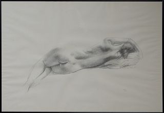 Enrique Alferez (1901-1999, Mexico/New Orleans), "Reclining Nude," 1988, lithograph, 403/525, marked in the plate "for the Opera Guild, 1988," also si