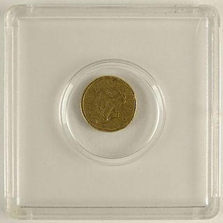 1852 One (1) Dollar Gold Coin, Type 1.