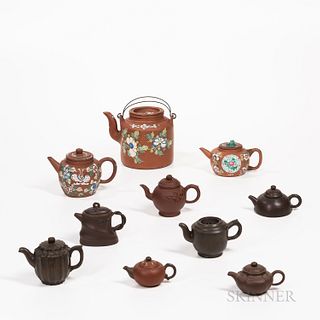 Ten Yixing Teapots