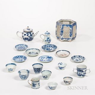 Group of Export Blue and White Items