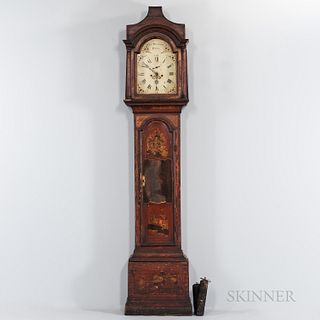Japanned Tall Case Clock