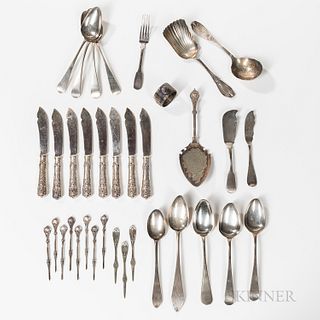 Group of American Silver Flatware