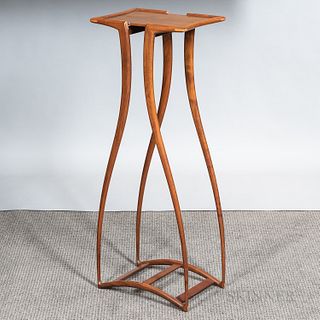 Tall Exotic Wood Plant Stand