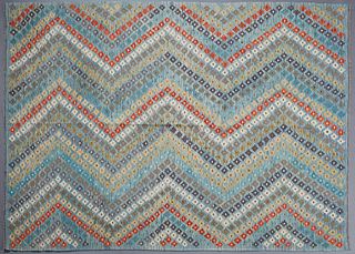 Turkish Kilim Carpet, 7' x 9' 7.