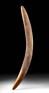 Antique Australian Aboriginal Wood Boomerang w/ Carving