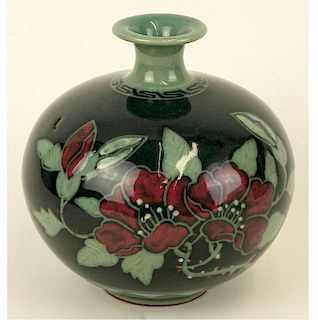 Vintage Chinese Celadon Glazed Vase.