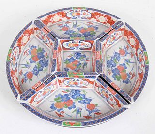 Chinese Porcelain Five-Part Divided Tray