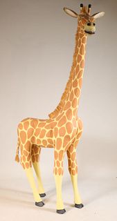 Leroy Archuleta, Carved and Painted Giraffe