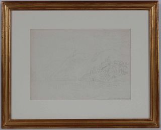 John Hill, Pencil on Paper, Dolbadarn Castle