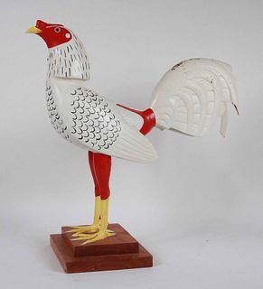 Carved and Painted Hen, Emilion Rosado Mendez