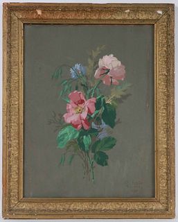 G. Aiqle, Oil on Board, Floral Still Life