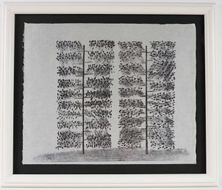 Harry Bertoia, Montype Print on Woven Paper