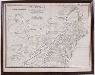 Map, View of the Eastern States and Great Lakes