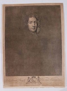 Mezzotint of Richard Boyle, John Faber Jr