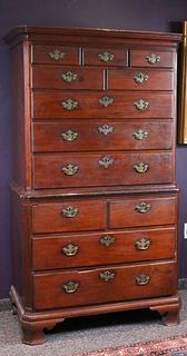 Chippendale Mahogany Chest on Chest