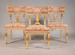 Three Neoclassical Side Chairs