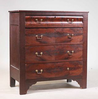 Federal Figured Mahogany Chest of Drawers