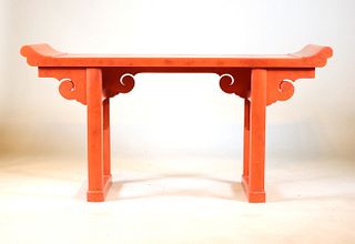 Salmon Painted Altar Table