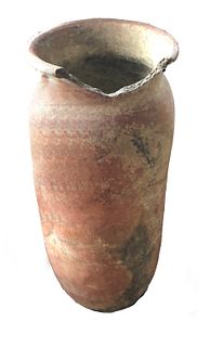 Red Washed Earthenware Vessel