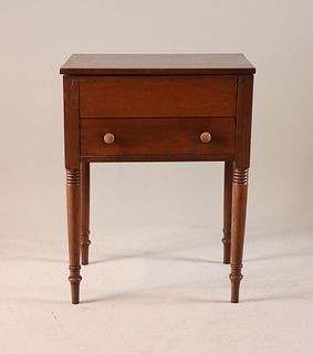 Late Federal Mahogany Work Table