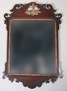 Chippendale Style Parcel-Gilt Mahogany Mirror