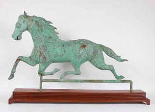 Molded Copper Running Horse Weathervane