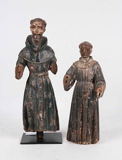 Two Carved and Painted Santos Figures