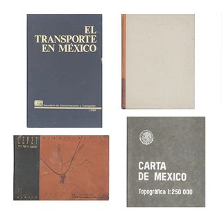 LOTE DE LIBROS ATLAS, PLANIFICACIÓN Y DESARROLLO URBANO DE MÉXICO. a) Atlas Histórico de Tabasco 1570 - 1981. Pzs: 4.
