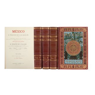 México a Través de los Siglos. México: Editorial Cumbre, 1956. Tomos I - V. Piezas: 5.