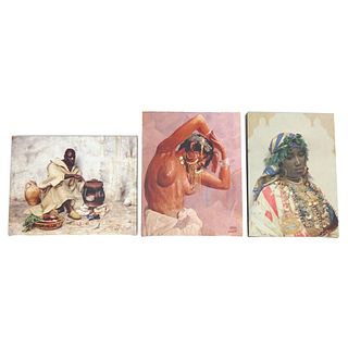 Three (3) Orientalist Photo-reproduction Prints
