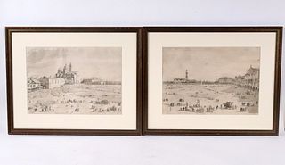 Two Old Master "Bookend" Engravings on Paper
