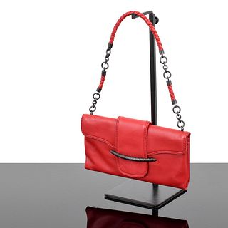 Bottega Veneta Intrecciato-Trimmed Handbag