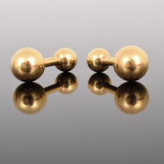 Cartier 18K Gold Dumbbell Cufflinks