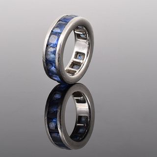 Platinum & Sapphire Ring