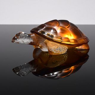 Lalique "Caroline" Turtle Paperweight/Sculpture