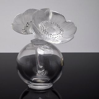 Lalique "Double Anemone" Perfume Bottle