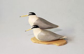 Miniature Hand Carved and Painted Shorebird Decoys
