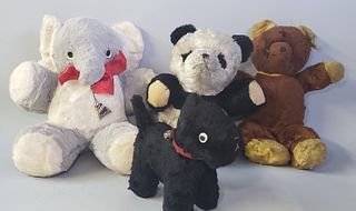 4 Vintage Gund and Character Stuffed Animals