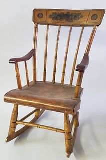 New England Child's Windsor Rocking Chair, 19th Century