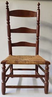 18th Century Nantucket Ladder Back Side Chair