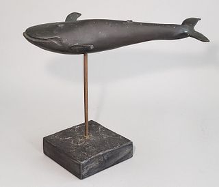 Vintage Donald Reed Bronze Humpback Whale Sculpture