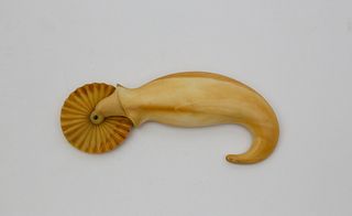 Antique Sailor Made Whale Ivory Pie Crimper, circa 1850