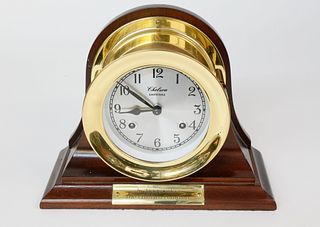 Chelsea Shipstrike Brass Mantel Clock