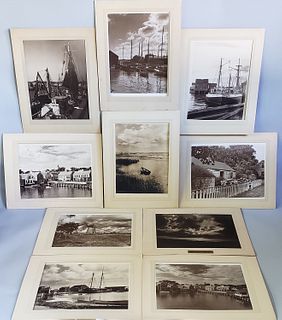 10 James Francis Barker Vintage Black and White Photographs of Nantucket