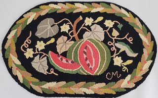 Claire Murray Watermelon Hooked Rug