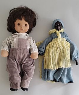Two Vintage Porcelain Stupsi Dolls