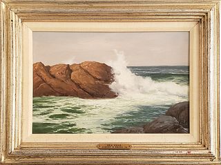 Albert Bross Jr. Oil on Canvas, "Sea Edge"