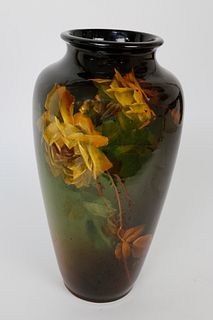 Louwelsa Weller Vase, Decorated by Hattie Mitchell, early 20th century