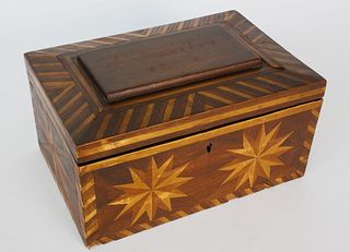 Mariner Made Inlaid Box, circa 1877