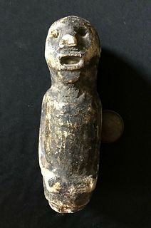 Antique African Stone Effigy Figure Sculpture 